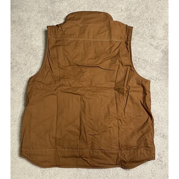 Carhartt Flame Resistant FR Rain Defender Insulated Vest Brown Mens XL - Picture 2 of 8